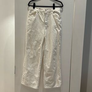 White baggy jeans